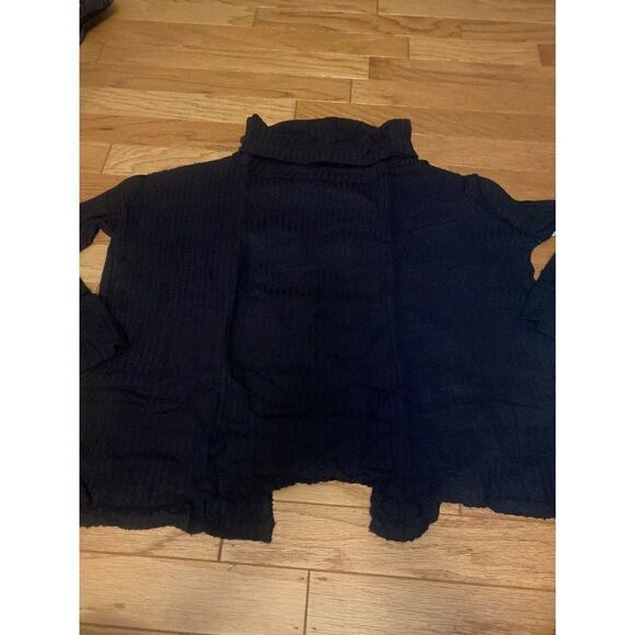 NWT Free People, women's Juicy Long Sleeve, black size small - Picture 1 of 10
